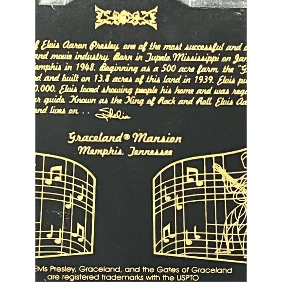 Vtg. E.P.E. Elvis Presley Graceland Mansion Wood Free-Standing 3D Model EUC 9x5” - Picture 10 of 15